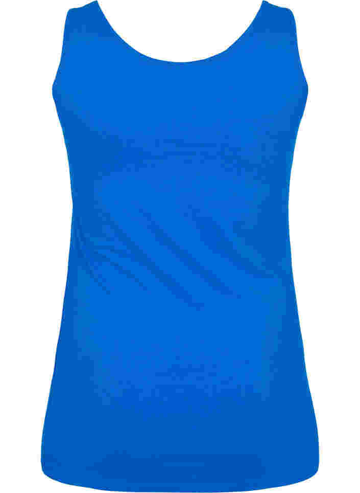 Einfarbiges basic Top aus Baumwolle, Skydiver, Packshot image number 1