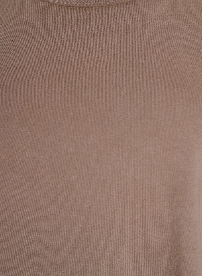 Kurzes Kleid in A-Linie mit gewaschenem Look, Braun, Packshot image number 2