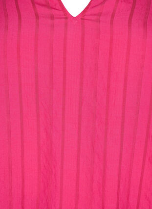 Viskose Bluse mit 3/4 Ärmeln und Smock, Beetroot Purple, Packshot image number 2
