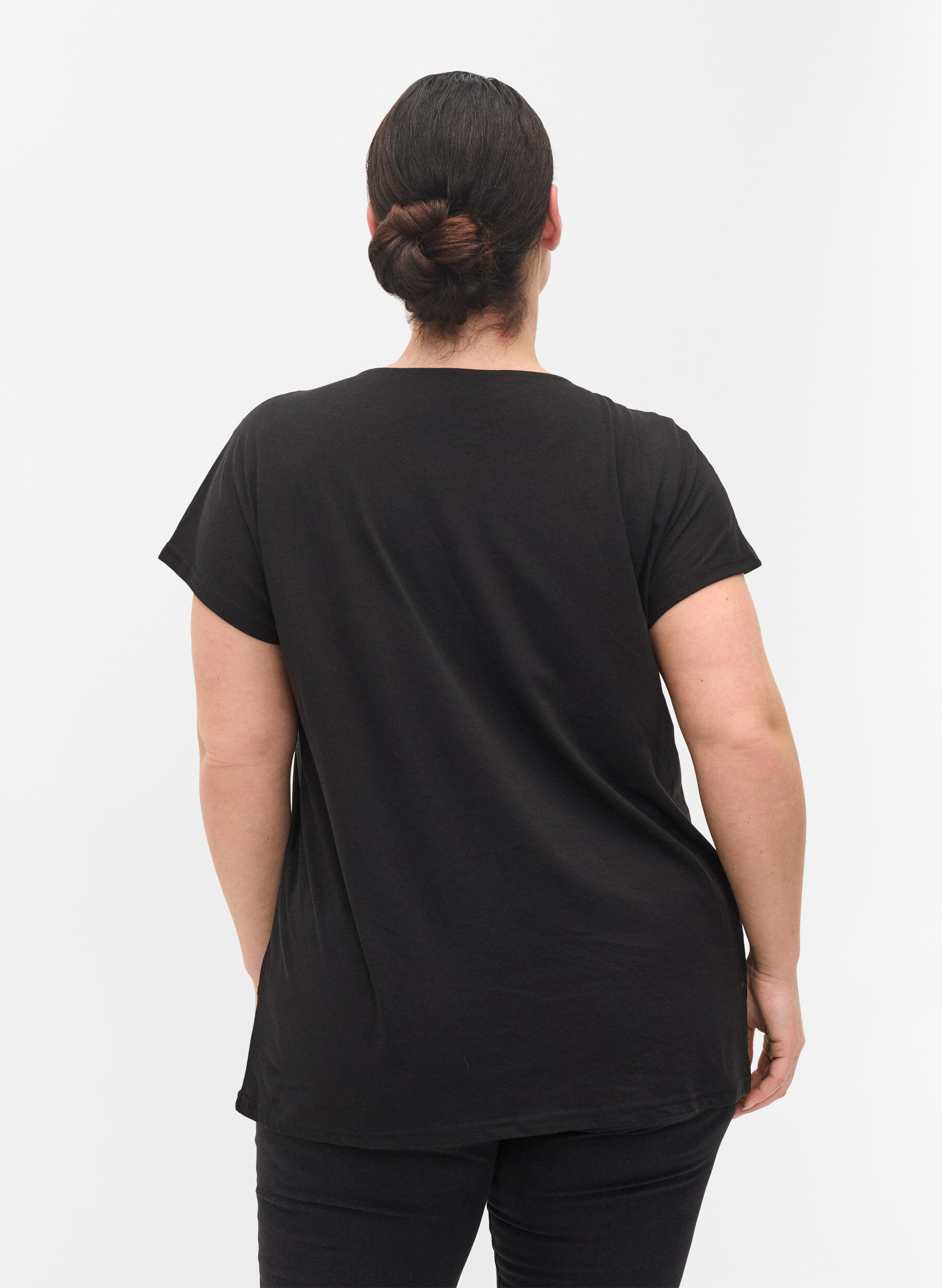 Zizzi T-Shirt, Black, Model image number 2