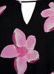 Bluse mit Druck, Schwarz, Packshot image number 2