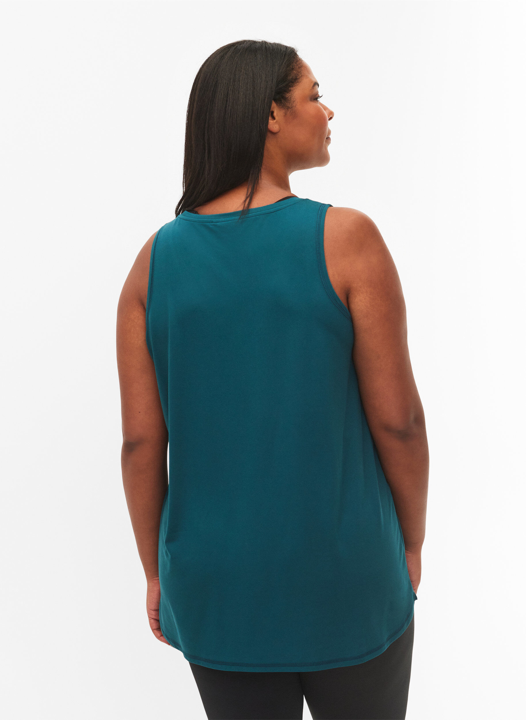 Zizzi Trainingstop mit V-Ausschnitt, Gr&uuml;n, Model image number 2