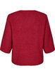 Ripppullover mit 3/4-&Auml;rmeln, Rot, Packshot image number 1