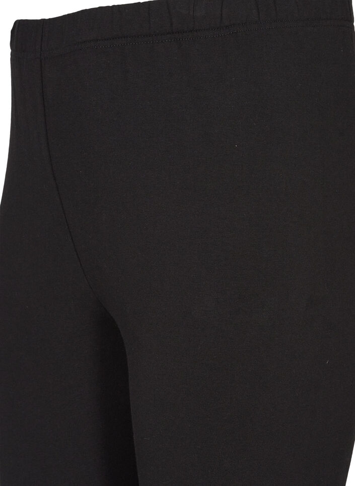 Leggings aus Baumwolle mit Futter, Schwarz, Packshot image number 3