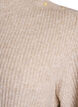 Pullover aus Rippstrick mit Puff&auml;rmeln und Kn&ouml;pfen, Beige, Packshot image number 2