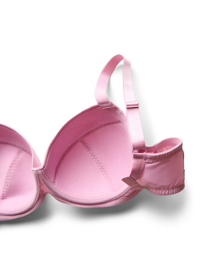 Wattierter BH mit Bügel und Spitze, lila, Packshot image number 3