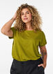 Kurz&auml;rmeliges T-Shirt aus einer Baumwollmischung, Gr&uuml;n, Model image number 0