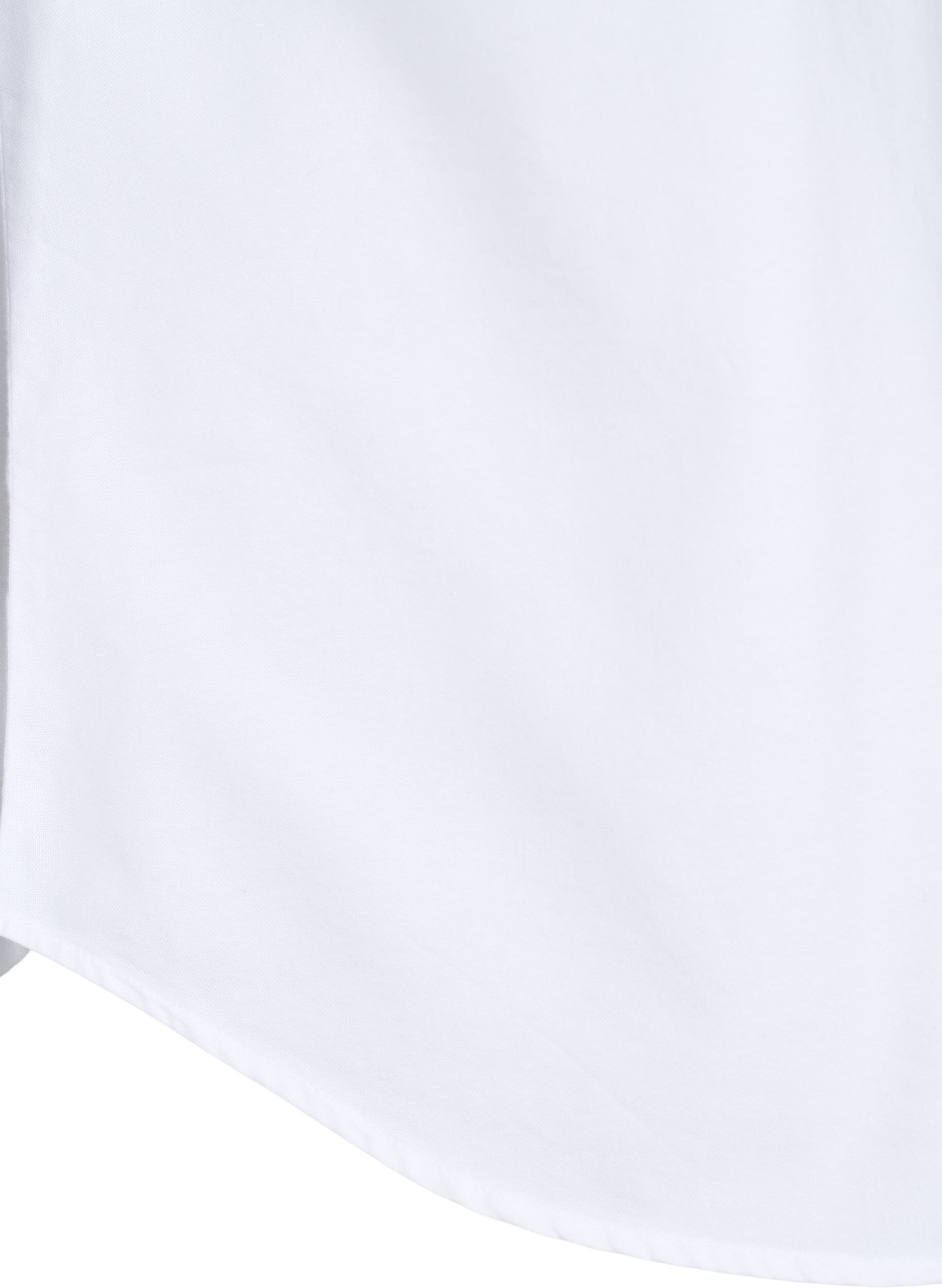 Zizzi Lang&auml;rmliges Baumwollhemd, Wei&szlig;, Packshot image number 3