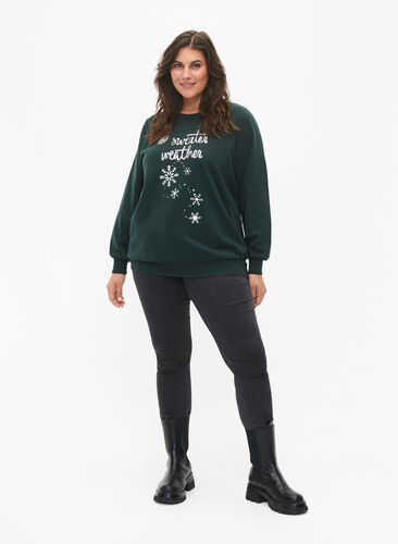 Weihnachts-Sweatshirt, Scarab SWEATER, Model image number 2
