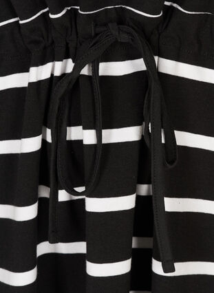 Kurzes Kleid, Black w. white stripes , Packshot image number 3