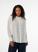 Bluse aus Viskose mit R&uuml;schenkragen, Wei&szlig;, Model image number 0