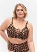 Bikini-BH mit Leopardenmuster und String-Detail, Autentic Leopard, Model image number 0