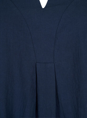 FLASH - Bluse aus Baumwolle mit halblangen Ärmeln, Navy Blazer, Packshot image number 2