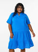 Kurzes Kleid aus Baumwollmusselin mit Muster, Blau, Model image number 0