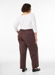 Hoch taillierte Anzughose mit gerader Passform, Braun, Model image number 1