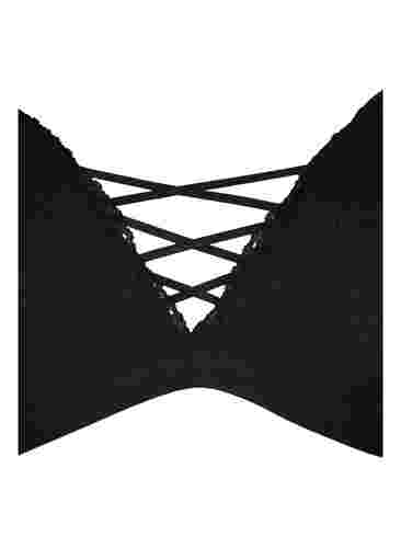 Gepolsterter Spitzen-BH, Black, Packshot image number 2