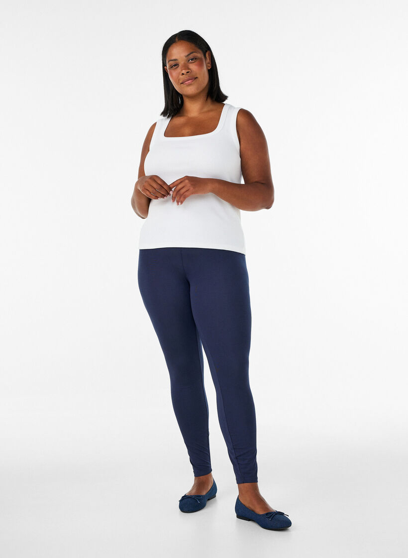 Basic-Leggings mit extra L&auml;nge, Blau, Model image number 0