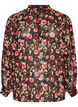 Bluse mit Allover-Print und kurzer Knopfleiste, Rot, Packshot image number 0