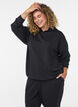 Hoodie aus Jersey, Schwarz, Model image number 0