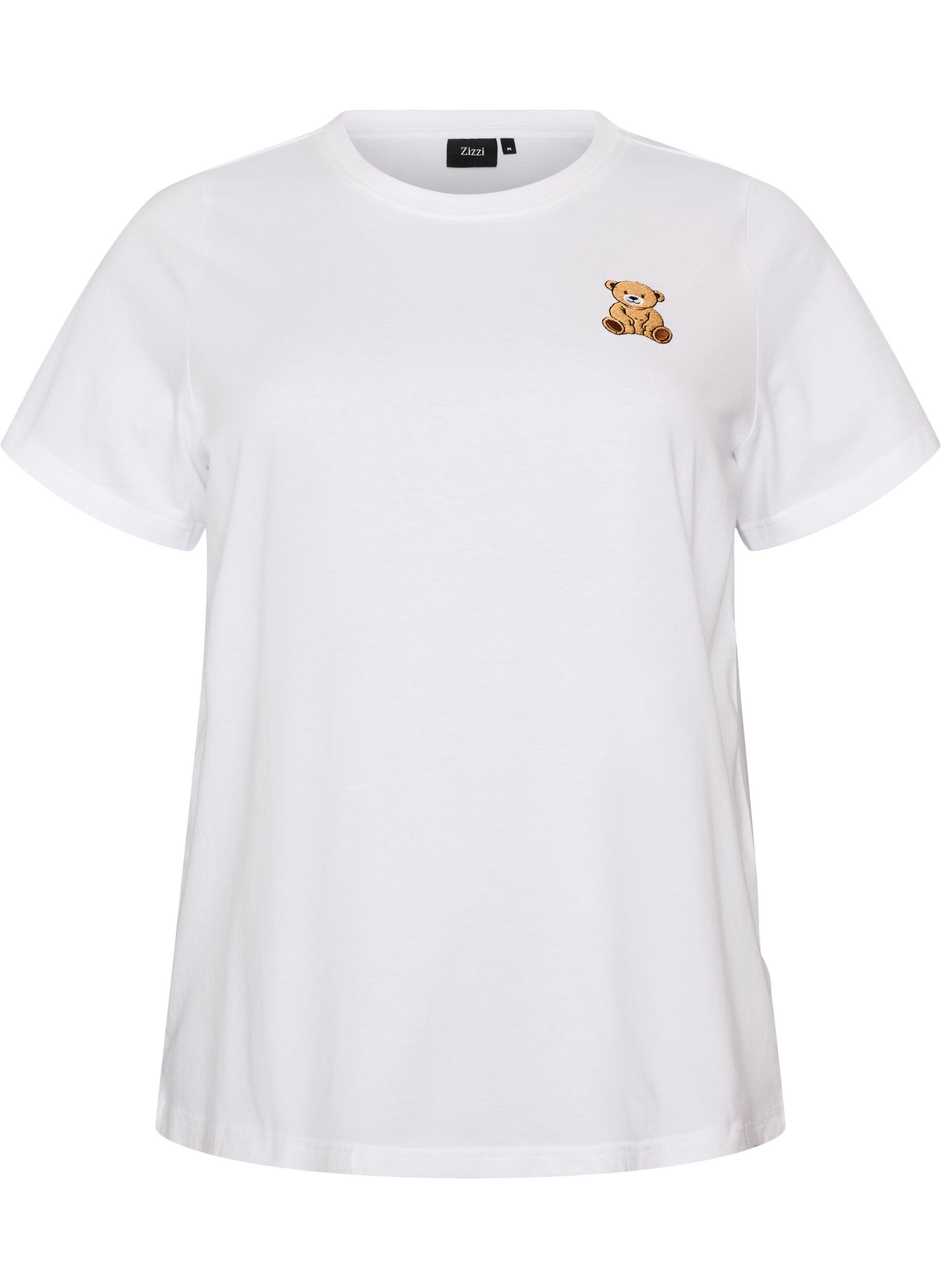 T-Shirt aus Bio-Baumwolle mit Teddyb&auml;r-Motiv