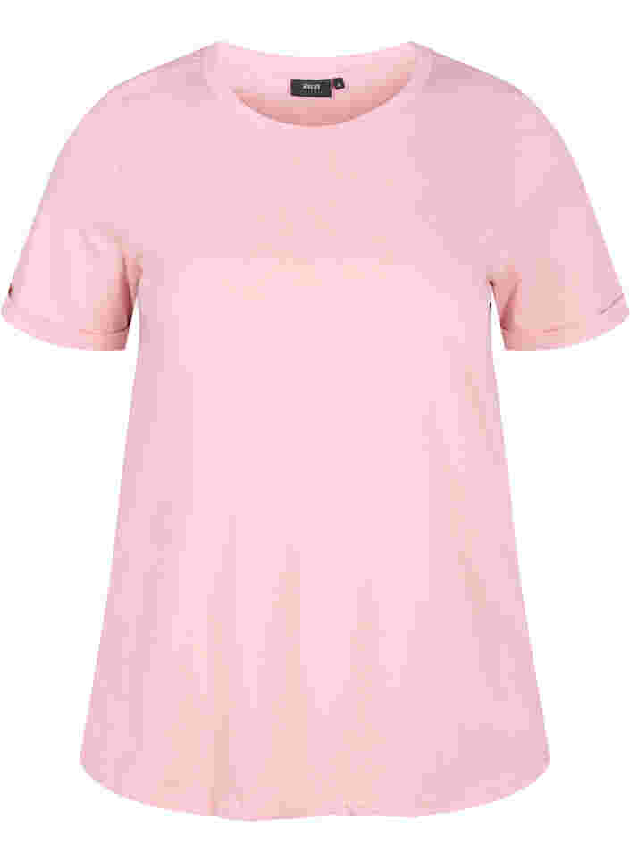 Basic-T-Shirt aus Baumwolle, Zephyr, Packshot image number 0