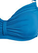 Bikini-BH mit B&uuml;gel und Drapierung, Blau, Packshot image number 2