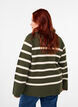 Gestreifte Strickbluse mit Rundhalsausschnitt, D. Bag Birch Stripe, Model image number 1