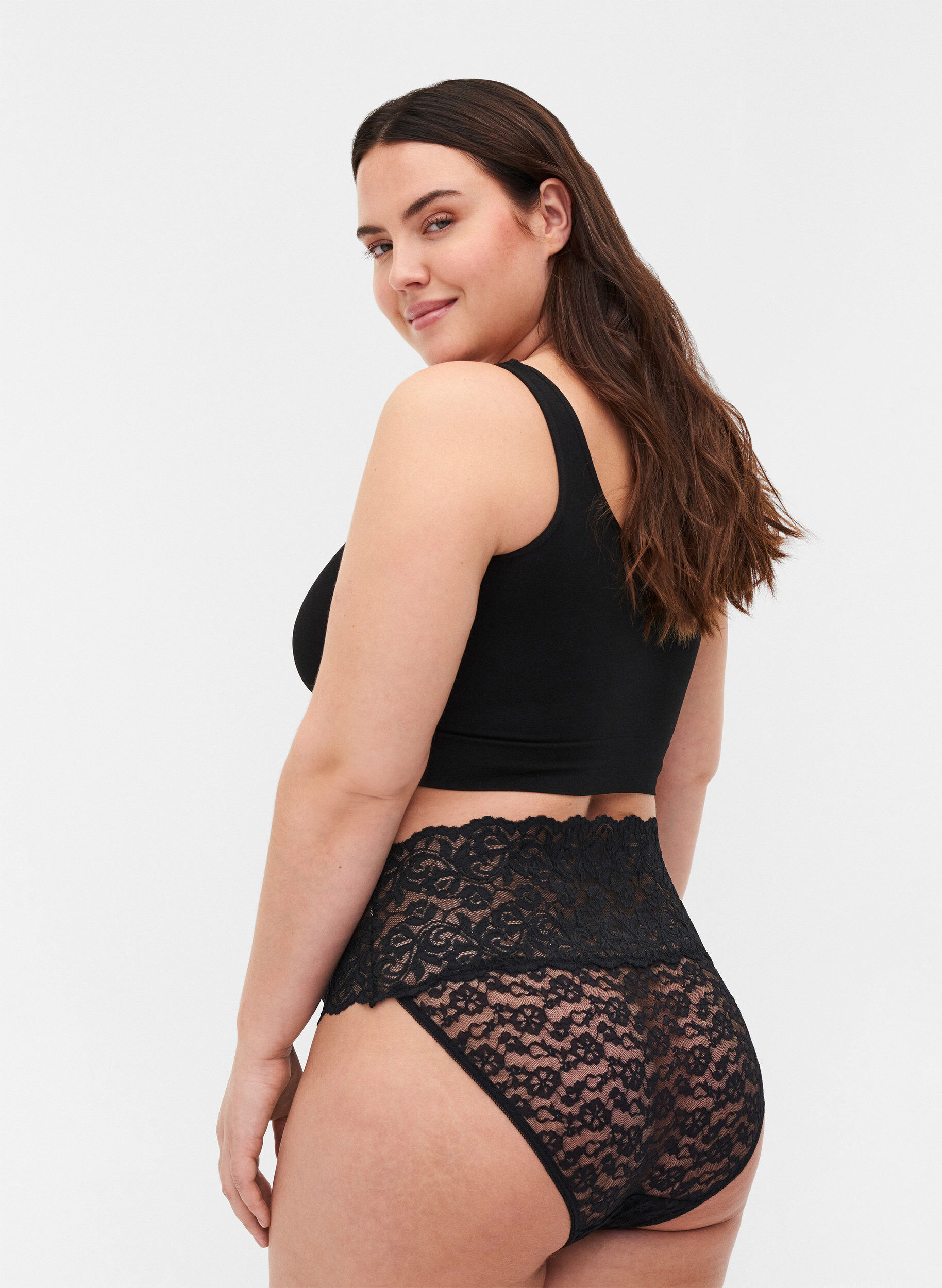 Zizzi 2er Pack Panties, Black, Model image number 1