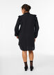 Kurzes Kleid mit R&uuml;schen und Glitzer , Schwarz, Model image number 2
