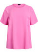 Kurzärmelige Bluse mit Rundhalsausschnitt, Pink, Packshot image number 0