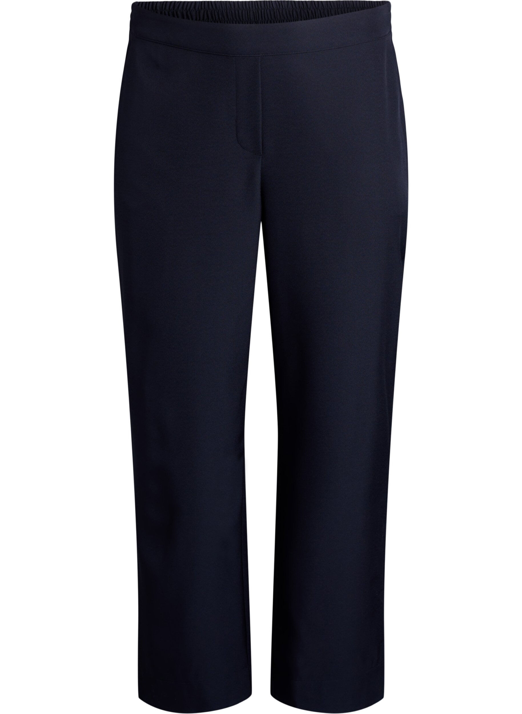 Zizzi FLASH - Lockere Hose mit Taschen, Schwarz, Packshot image number 0