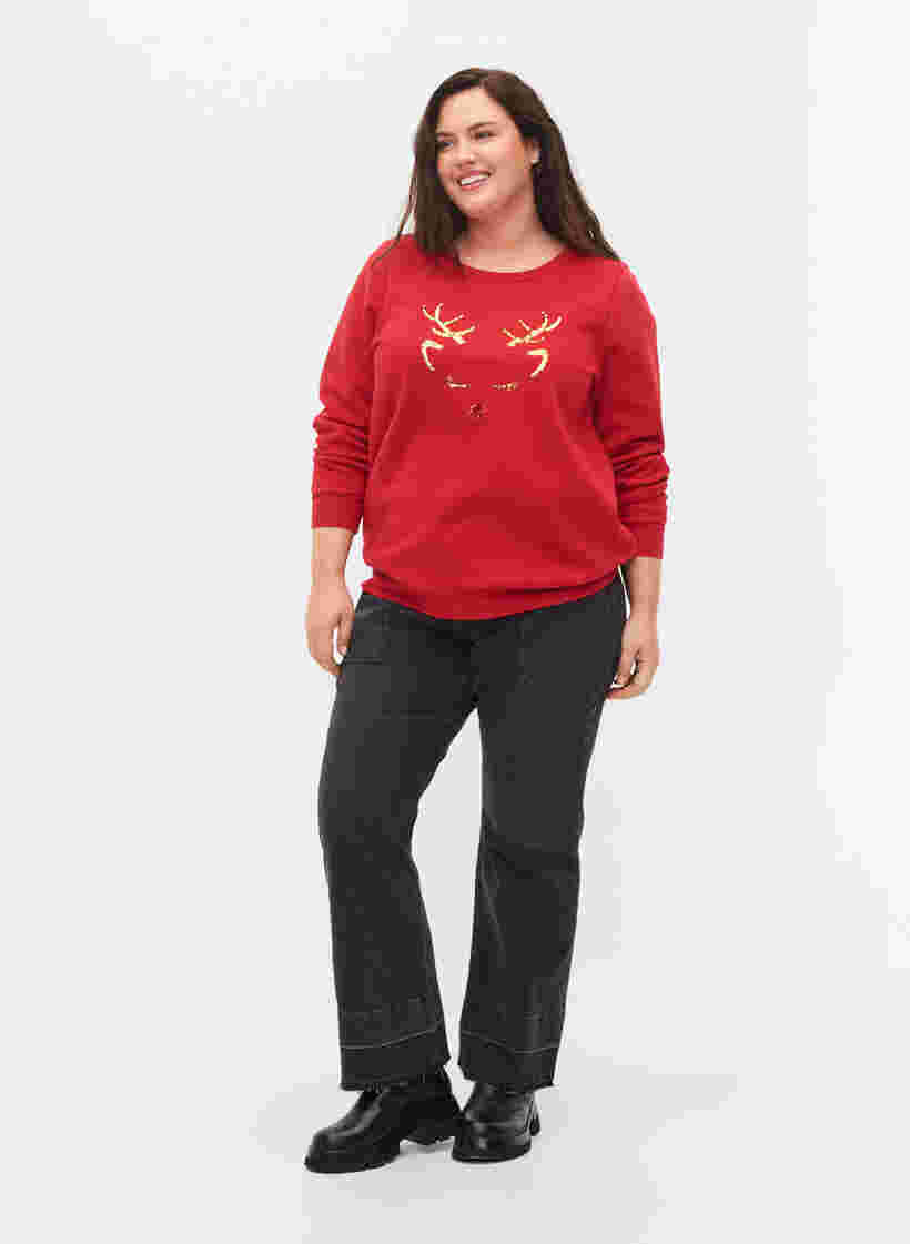 Weihnachtspulli, Tango Red Deer, Model image number 2