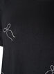 T-Shirt aus Viskose mit Strasssteinen, Schwarz, Packshot image number 2
