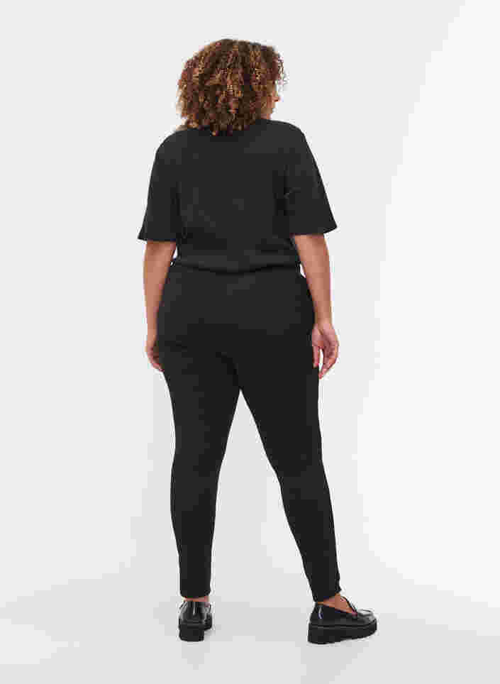 Cropped Hose mit Taschen, Black, Model image number 1