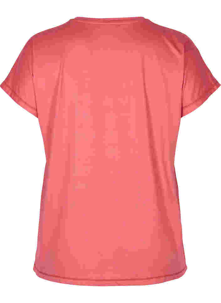 Einfarbiges Trainings-T-Shirt, Garnet Rose, Packshot image number 1