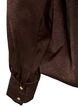 Bluse im Satin-Look mit Ballonform, Braun, Packshot image number 3
