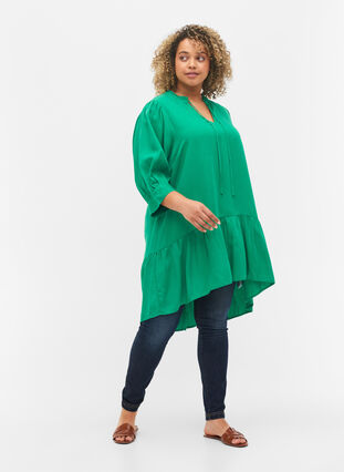 Kleid mit 3/4-Ärmeln, Jolly Green, Model image number 2