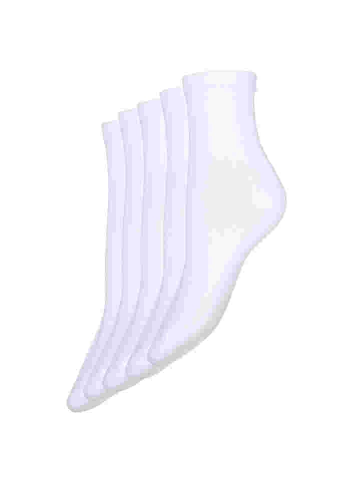 5er-Packung Basics-Socken, White, Packshot