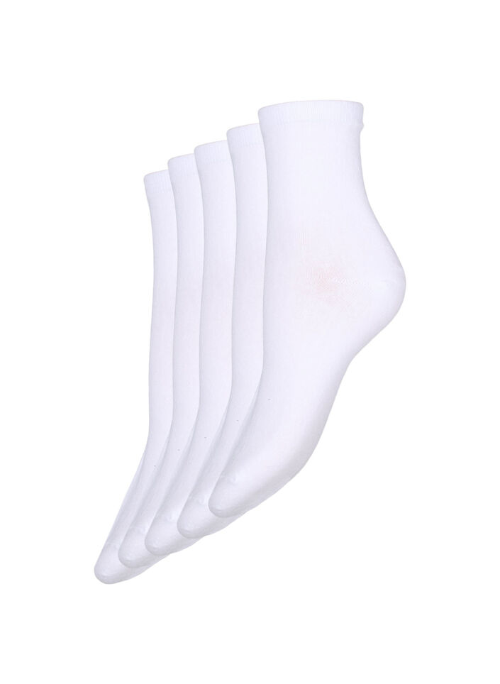 5er-Packung Basics-Socken, White, Packshot