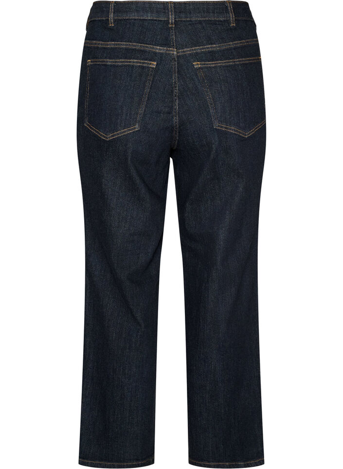Straight Fit Kiana Jeans mit hoher Taille, Blau, Packshot image number 1