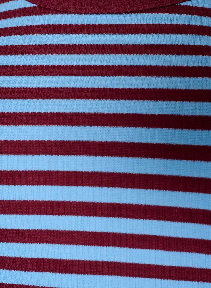 Gestreifte Bluse mit langen &Auml;rmeln, Blau, Packshot image number 2