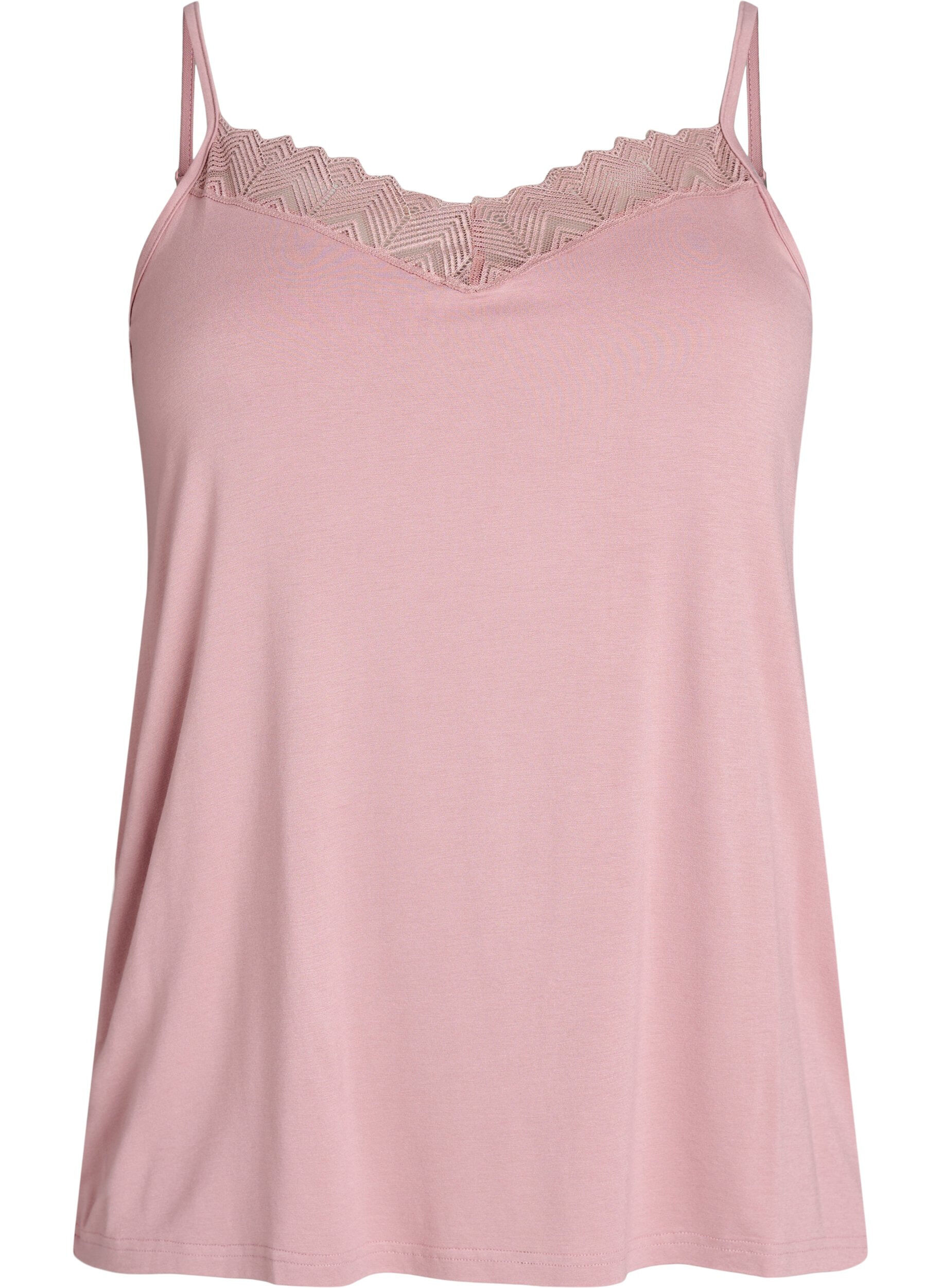 Zizzi Top mit Spitzendetails und Spaghettitr&auml;gern, 1342, Packshot image number 0