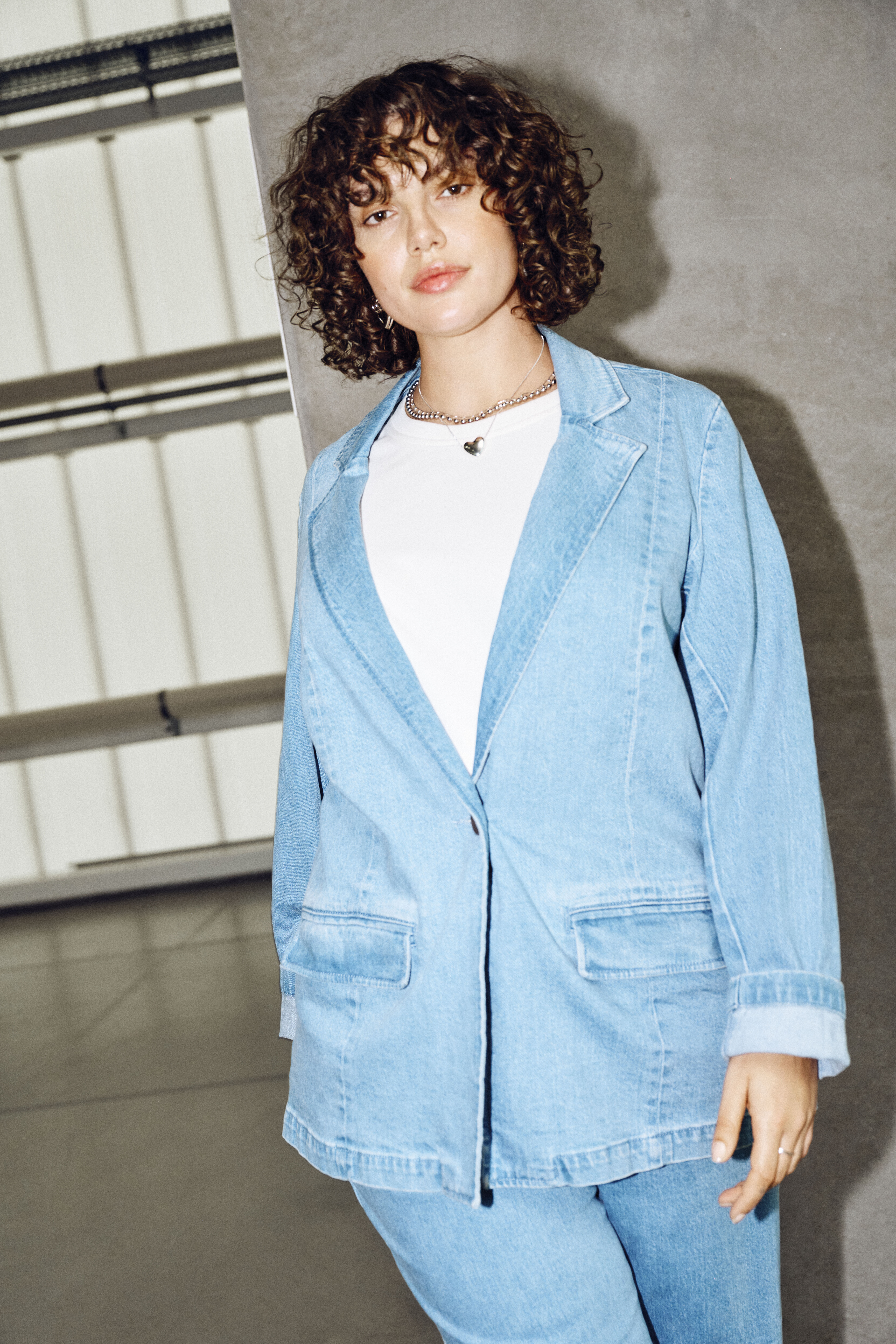 Zizzi Denim-Blazer-Look, , Model