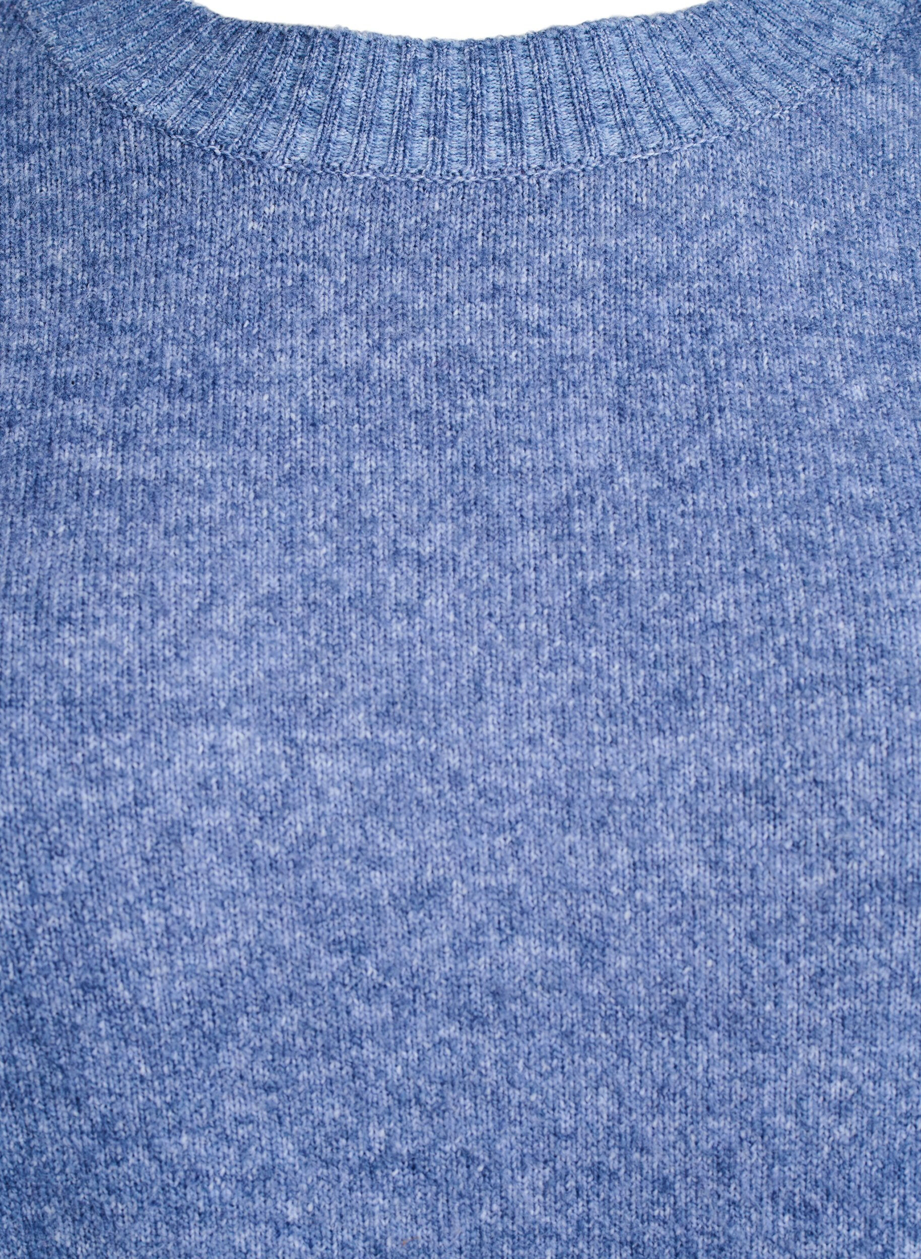 ZizziStrickbluse mit Knopfleiste, Blau, Packshot image number 2