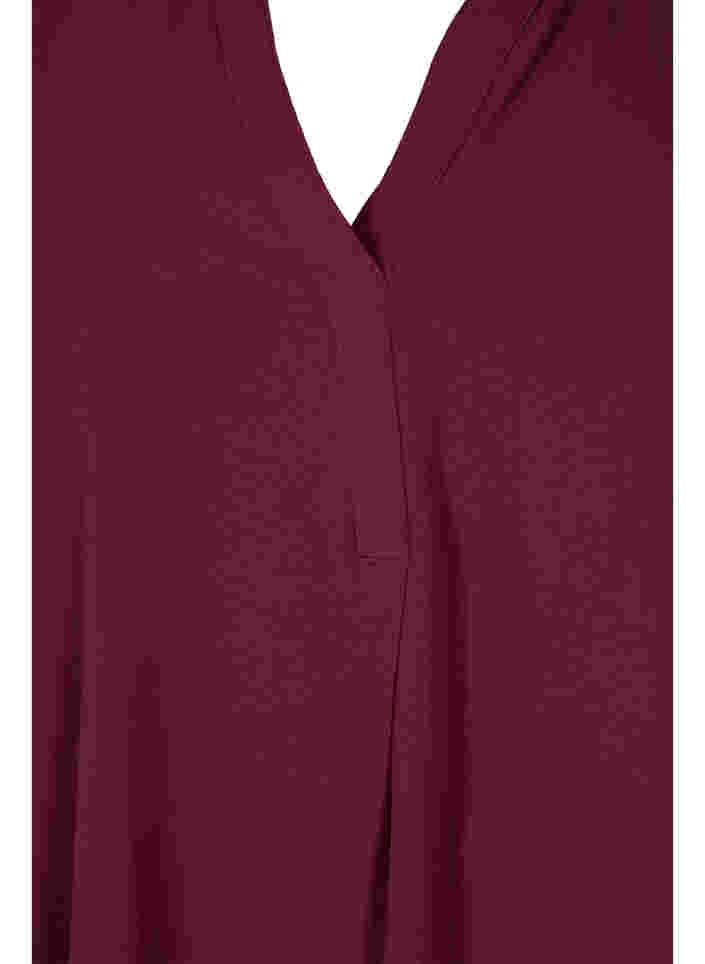Kurzärmelige Bluse mit V-Ausschnitt, Port Royal, Packshot image number 2