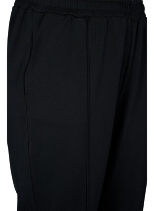 Hose aus Modalmischung mit Schlitz, Black, Packshot image number 2