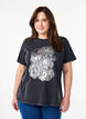 T-Shirt aus Bio-Baumwolle mit coolem Print, Grau, Model image number 0