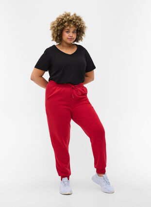Lockere Sweatpants mit Taschen, Red, Model image number 0