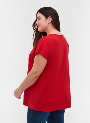 T-Shirt, Tango Red, Model image number 1