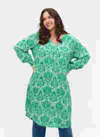 Kleid aus Viskose mit Print, Jolly Green Oriental, Model
